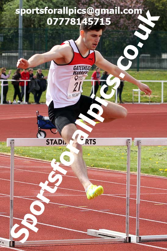 Hurdles, 2021 NECAA Middlesbrough Open Meting, Sunday, May 9th. Photo: David T. Hewitson/Sports for All Pics